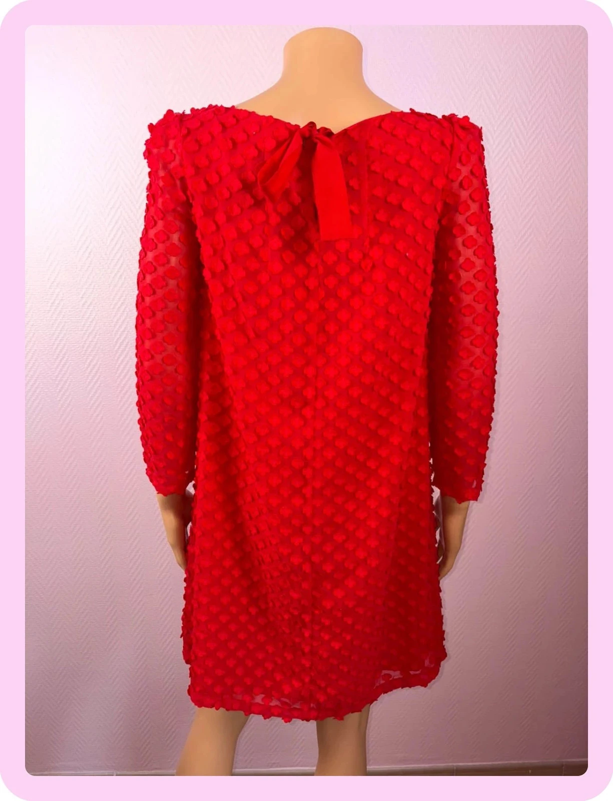Vestido vermelho Claudie Pierlot, tamanho 36 – photo 4